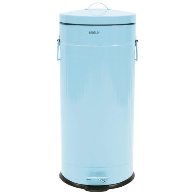 Charles Bentley Retro 30L Pedal Bin - Blue